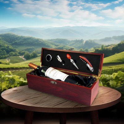 Caja de Madera para Vino - Regalos Corporativos