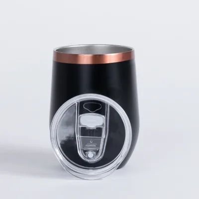 Vaso térmico negro/encobrizado "LEEDS" 350cc - Regalos Corporativos