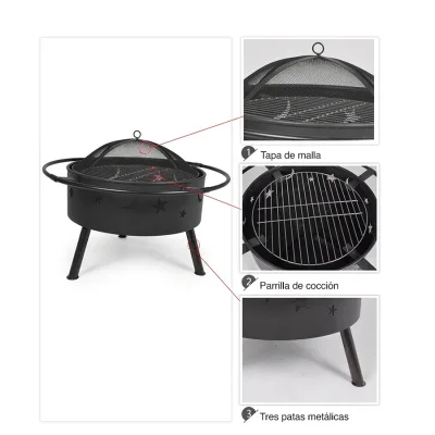 Brasero / Parrilla "Centauro" para Carbón o leña - Regalos Corporativos
