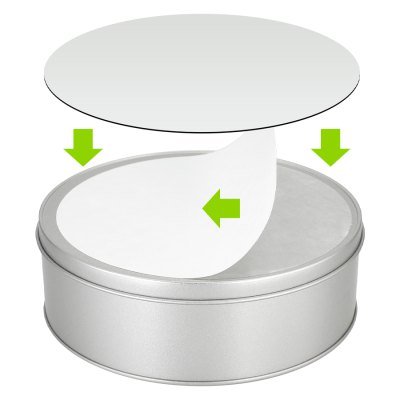 Caja Metálica Redonda Sublimación - Regalos Corporativos