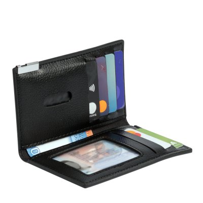 Miniatura 8 de Porta-Tarjetas vertical de Eco-Cuero "LICENSE"