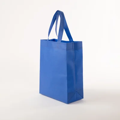 Bolsa TNT reutilizable "SAUL" con costuras termoselladas, asas 38 x 2.5 cm. - Regalos Corporativos