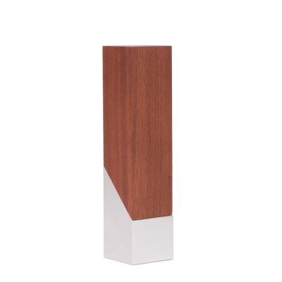 Bloque Trofeo de Acero y Madera "LUKAS" - Regalos Corporativos