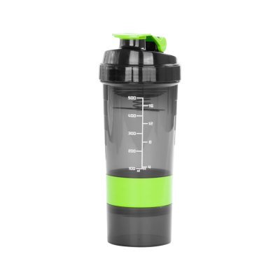 Vaso Gym para batidos proteína "SHAKE", con 4 compartimentos. - Regalos Corporativos