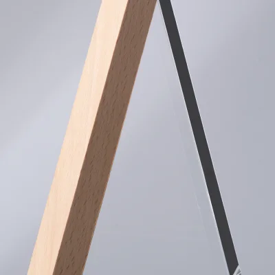 Trofeo Galvano de Madera y Cristal "Triangle" - Regalos Corporativos