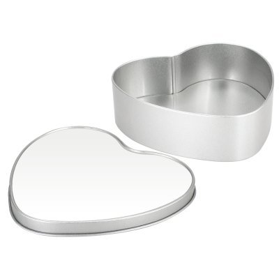 Caja Metálica Corazón Sublimación - Regalos Corporativos