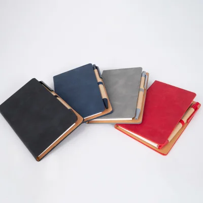 Libreta Memo Set "AURORA" de Eco-Cuero, con Bolígrafo. - Regalos Corporativos