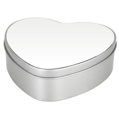 Caja Metálica Corazón Sublimación - Regalos Corporativos
